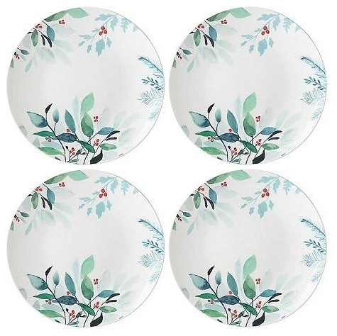 Lenox Frosted Pines 4-piece Dinner Plate Set