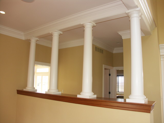 interior living room columns