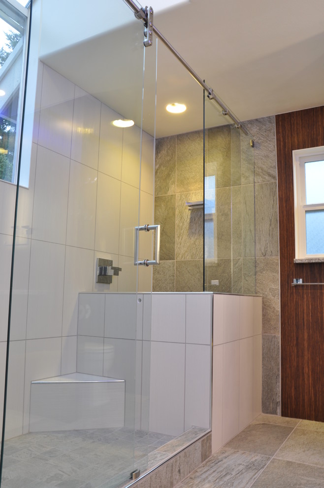Inspiration for a contemporary bathroom remodel in Seattle