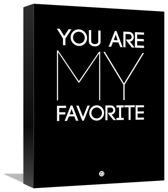 "You Are My Favorite Poster Black" Fine Art Print, 12" x 16" Modern