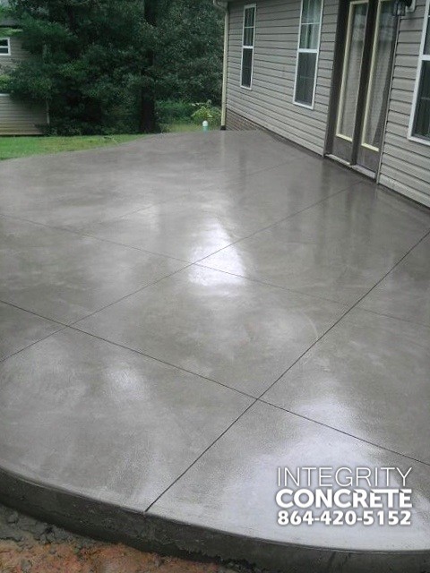 Gray Concrete Patio With Diamond Pattern Traditional Charlotte By Integrity Llc Houzz Ie Gray Concrete Patio With Diamond, Polished Concrete Patio Ireland