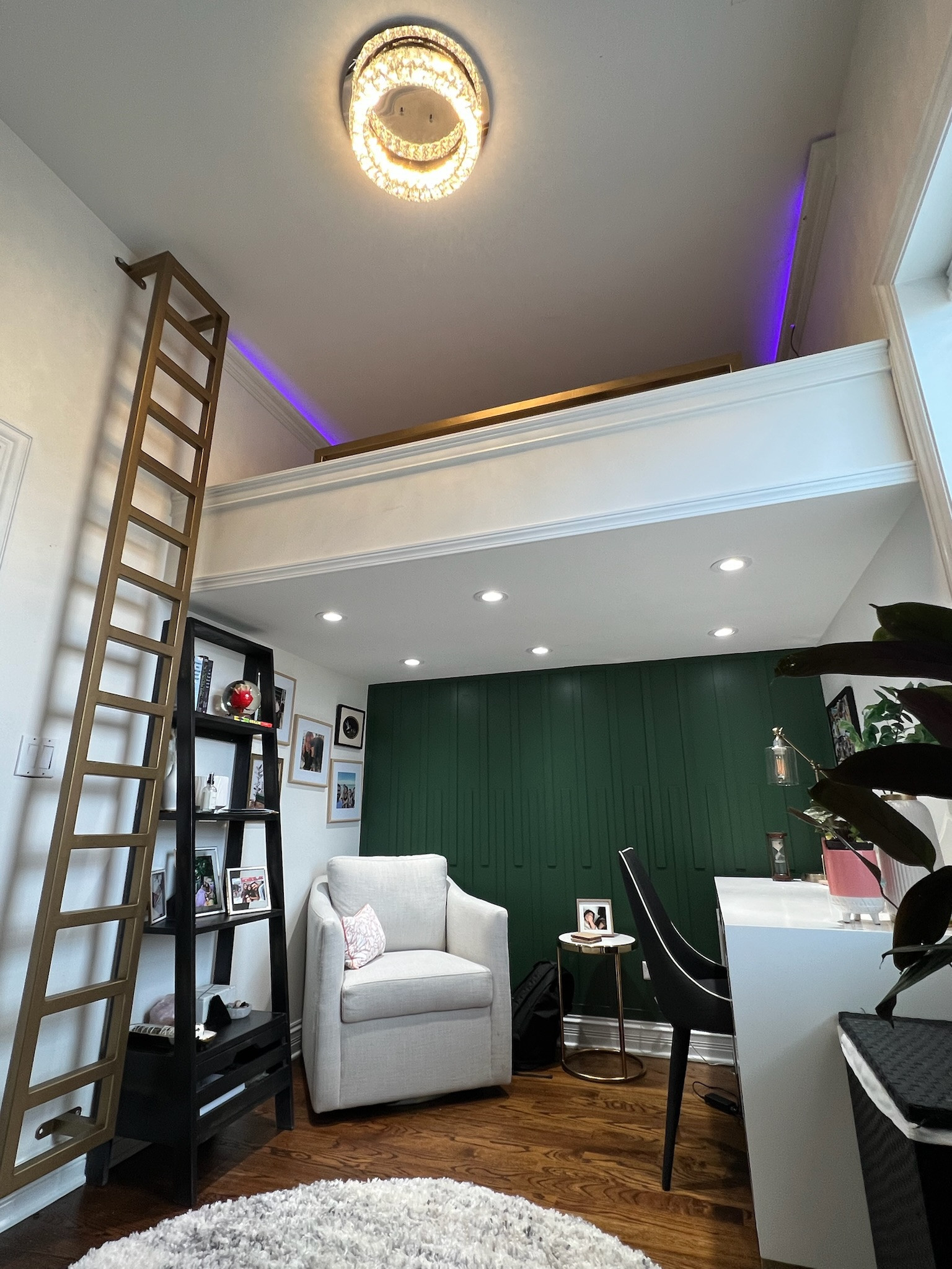 Brownsville/hydepark bedroom upgrade, with a costum loft bed.