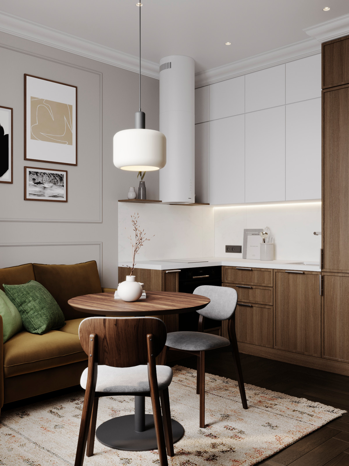 Уютный интерьер в ЖК Западный Порт