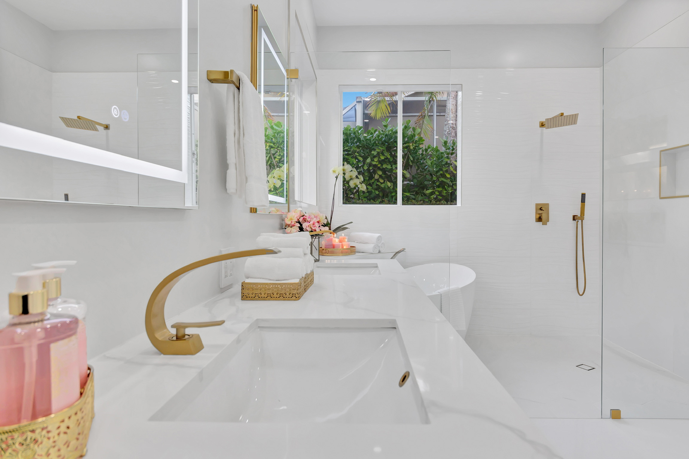 White and Brass Elegance