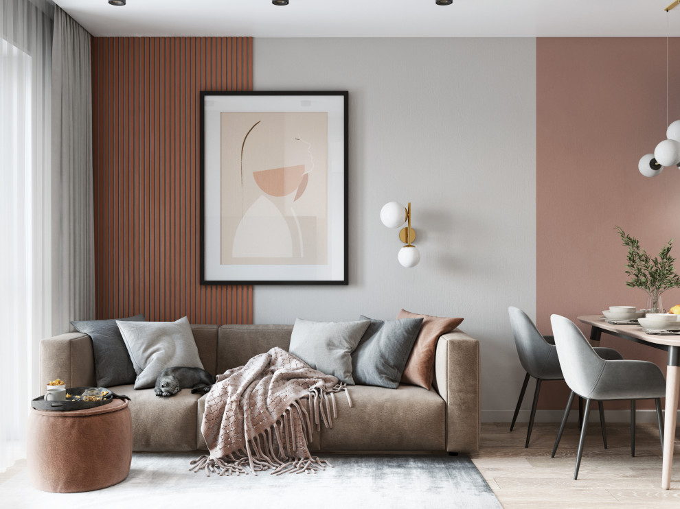 Гостиная в элегантной квартире на улице Мельникайте (г.Тюмень)