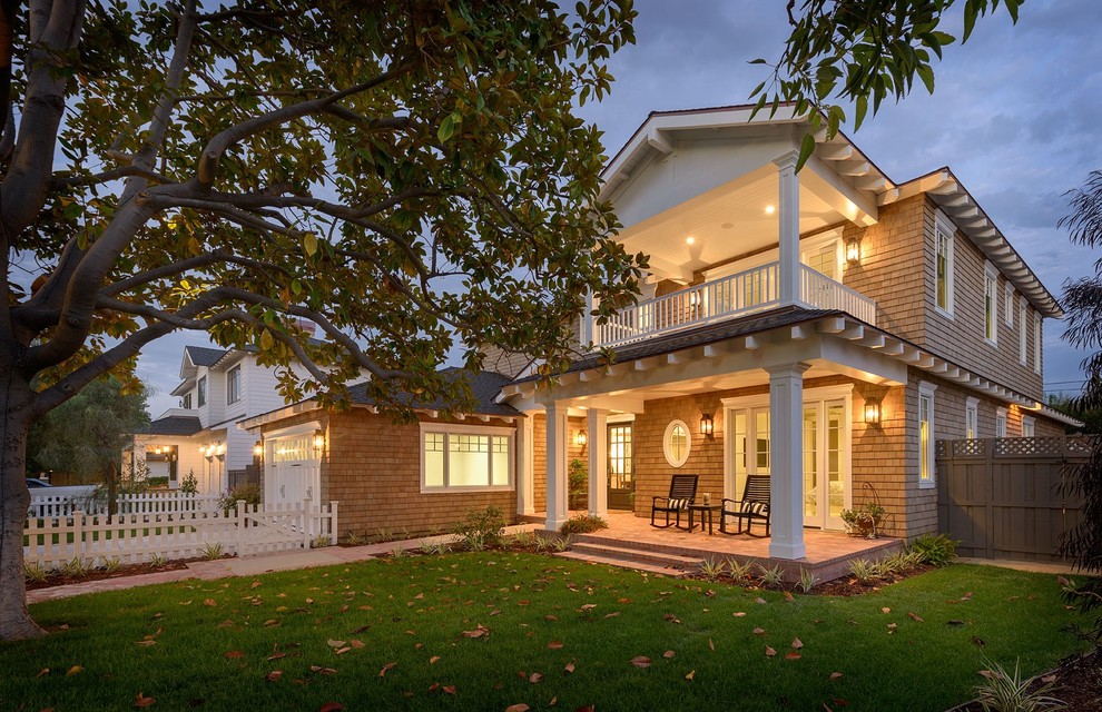 Inspiration for a transitional home design remodel in San Diego