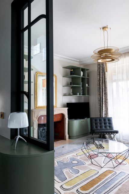 Bright Normandy contemporary-vardagsrum