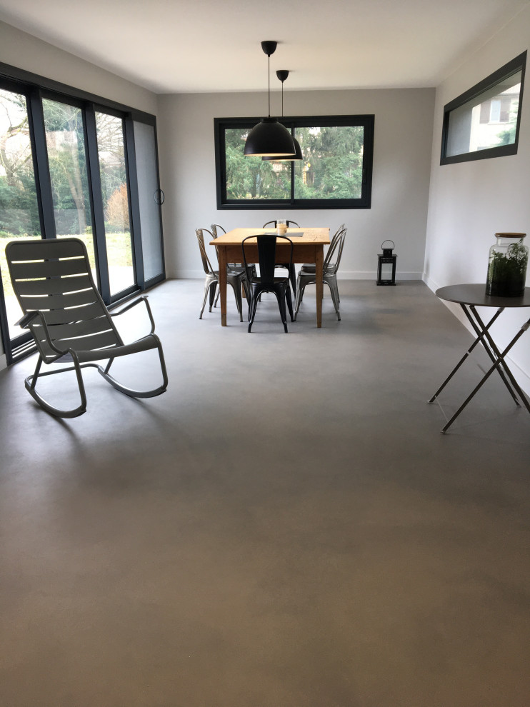 Idée de décoration pour une salle de séjour design.