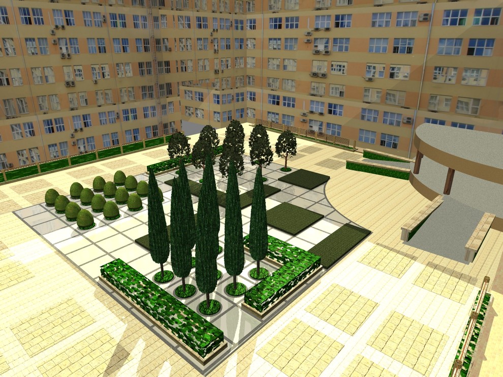 Проект дворика МинПромТорга