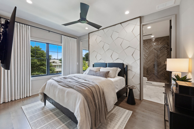 End Unit - Modern Luxury Rowhome | Heritage Place Naperville, IL contemporary-bedroom