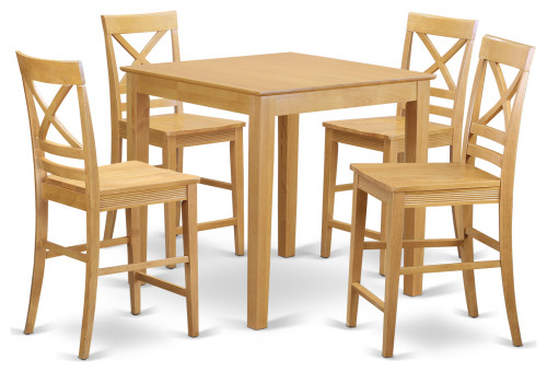 5-Piece Counter Height Dining Set, Counter Height Table, 4 Counter Height Stool