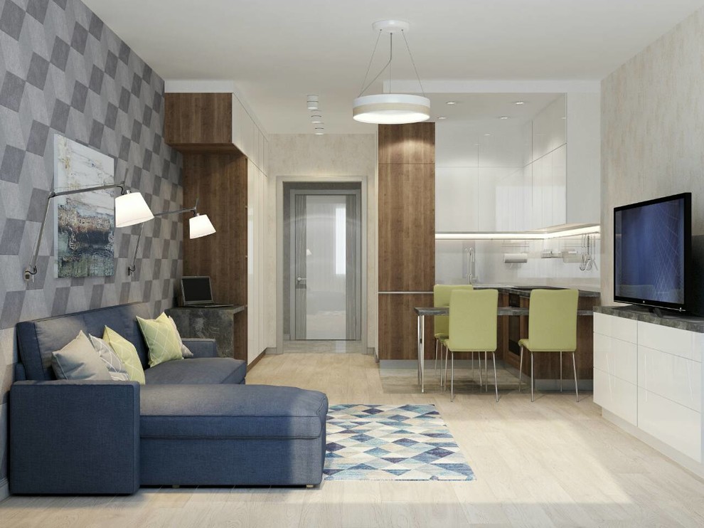 Готовый дизайн-проект студии в современном стиле "Нова"