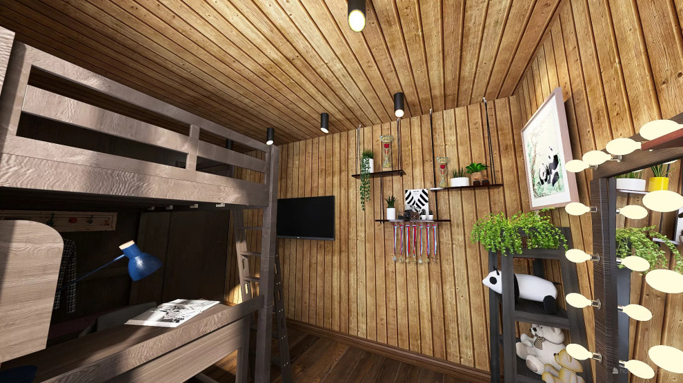 Детская комната в загородном доме.