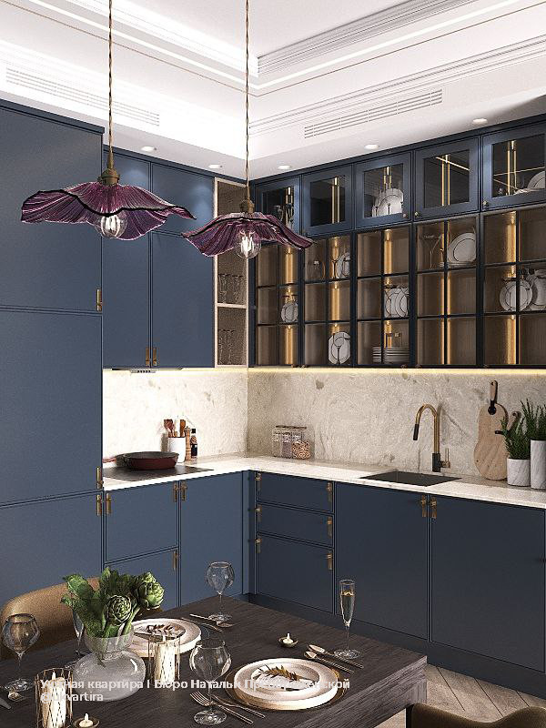 Черничная сюита с нотками ретро для семейного гнездышка