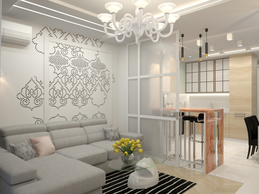 гостиная-кухня