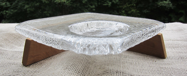 Cast Glass Serving Trays