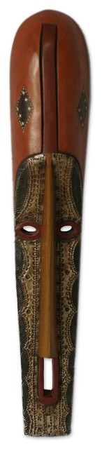 Fanti Girl Ghanaian Wood Mask