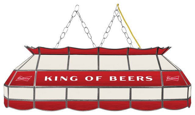 Bow Tie Budweiser 16 Inch Handmade Stained Glass Lamp