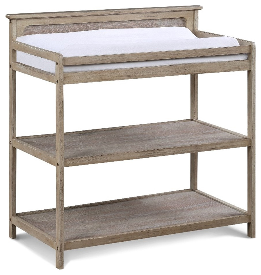 Suite Bebe Grayson 2shelf Traditional Wood Changing Table in Natural
