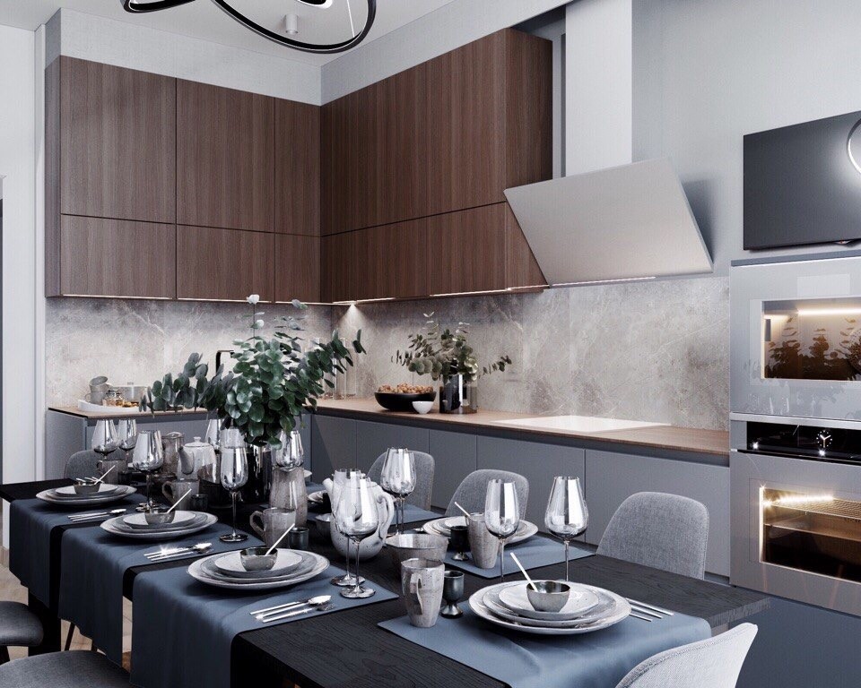 Городская квартира в стиле "Контемпорари"