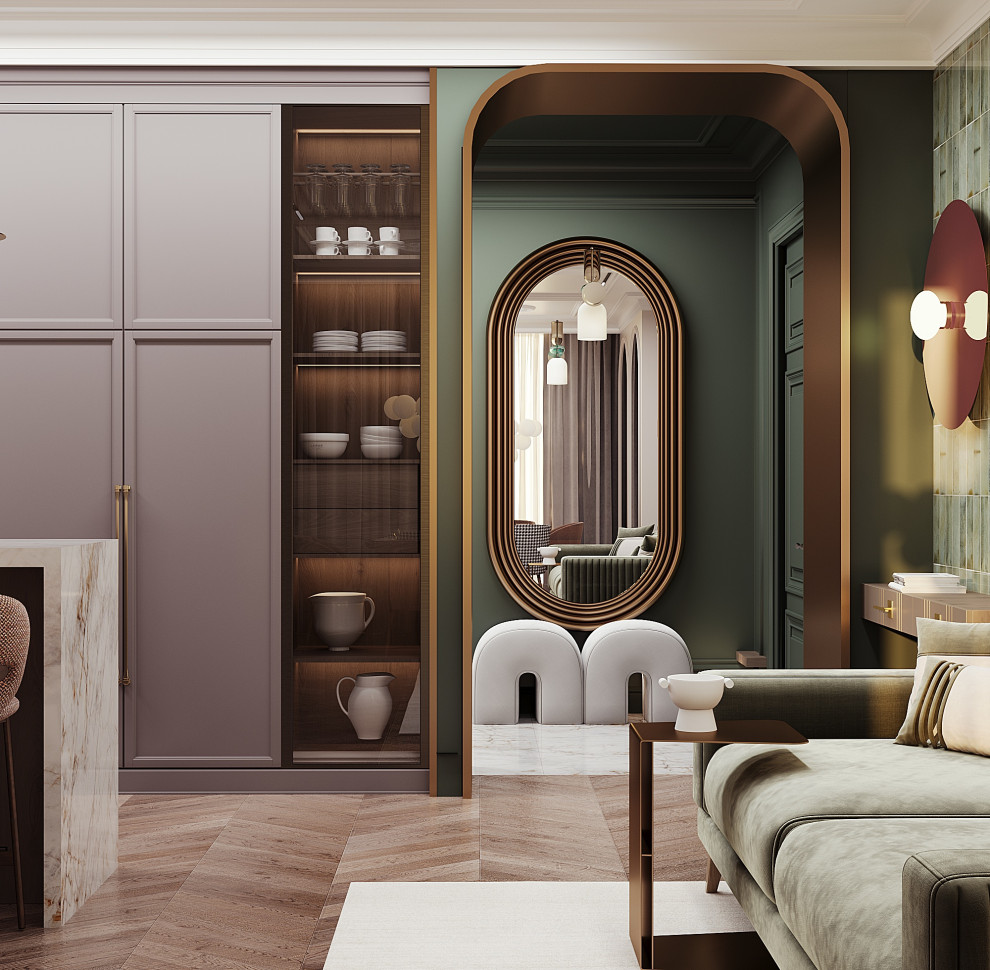 Яркие акценты.Квартира для большой семьи