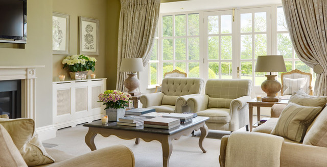 country house, ireland - traditional - living room - dublin -