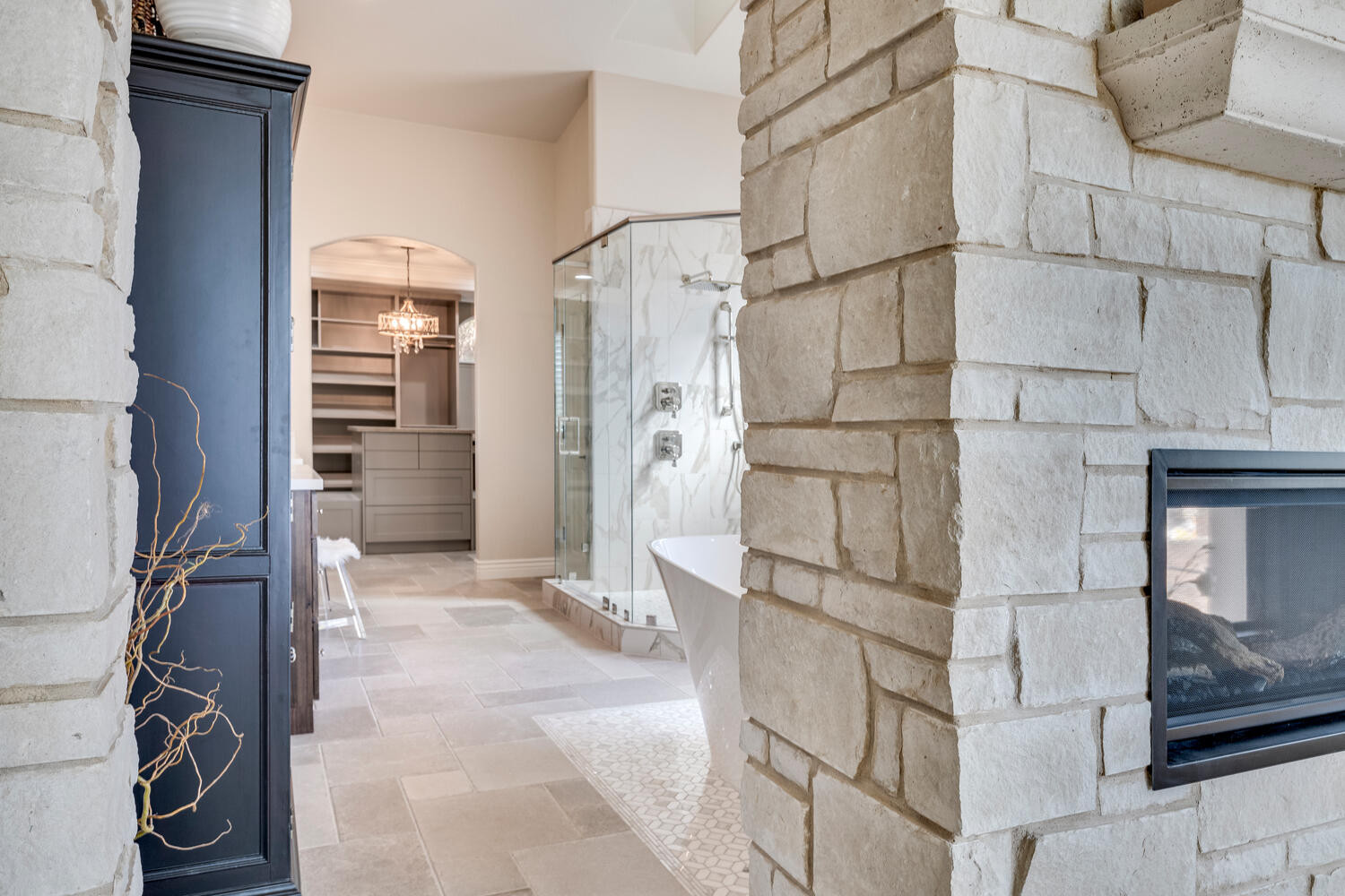 Mediterranean Modern Master Bathroom