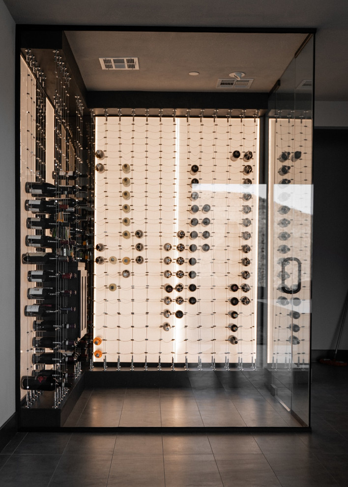 Minimalist Modern Home Wine Cellar in Miami Modern Wine Cellar