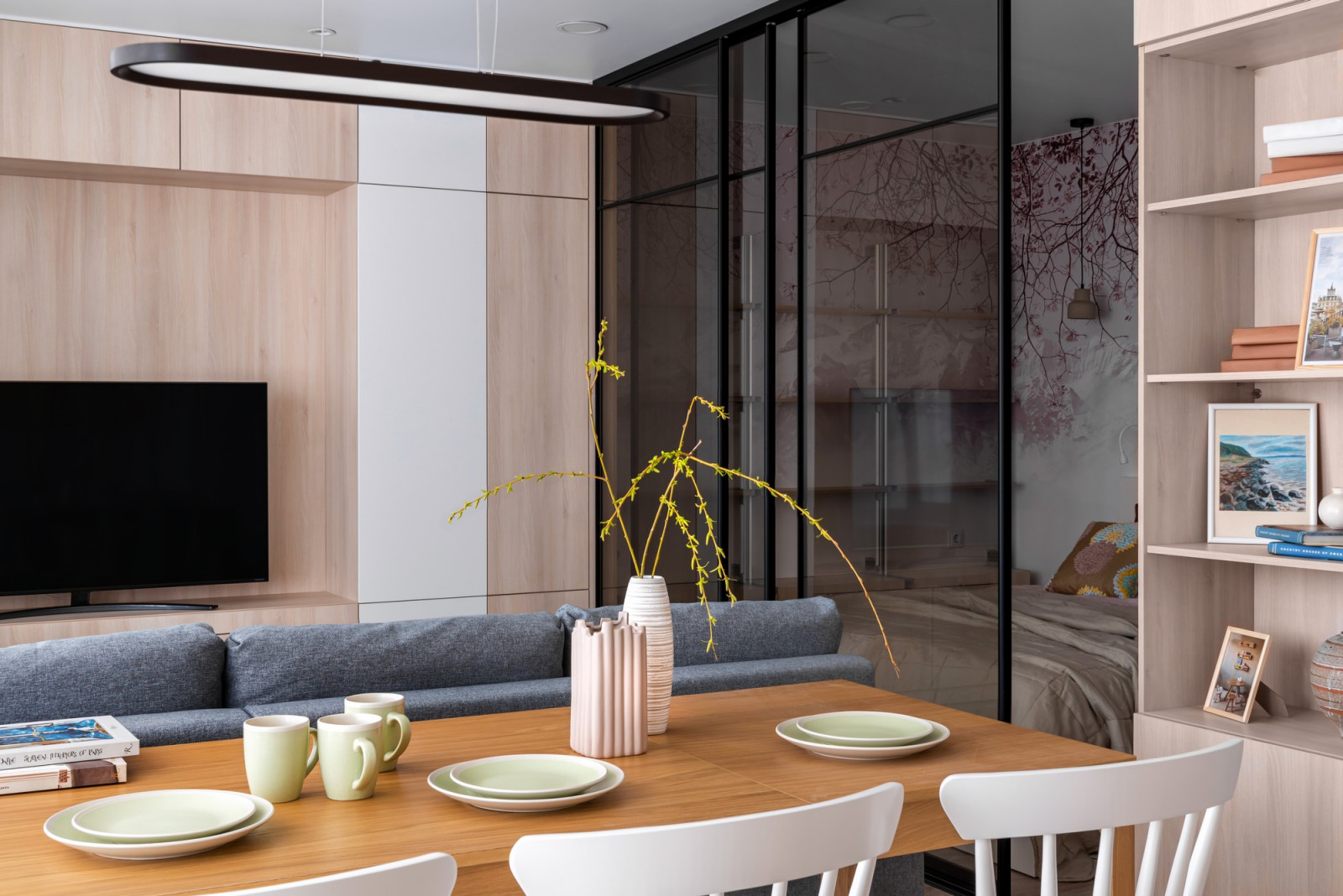 Реализованный проект двухкомнатной квартиры в г. Артем для молодой семьи.