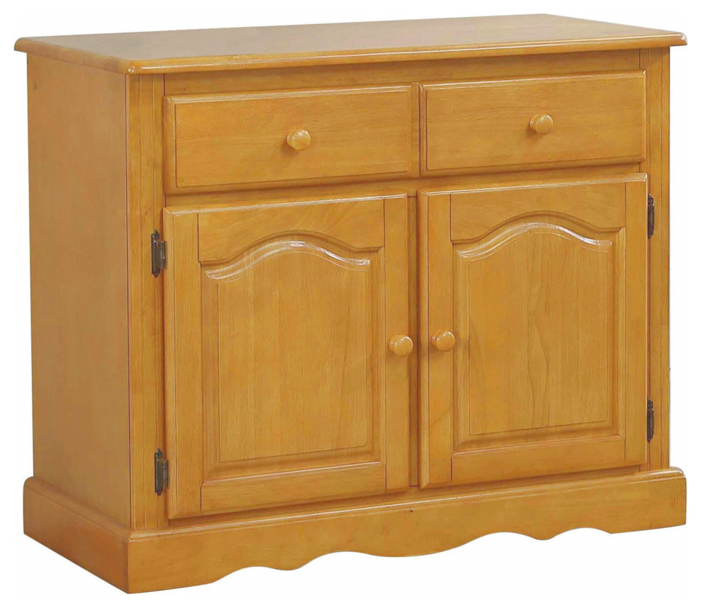 Sunset Trading Oak Selections Keepsake Buffet, Light Oak Traditional