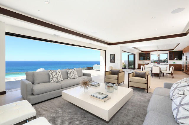 3 Oceanfront trendy-dagligstue