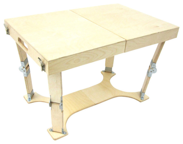 Spiderlegs Hand Crafted Finish Folding Coffee Table Natural Birch