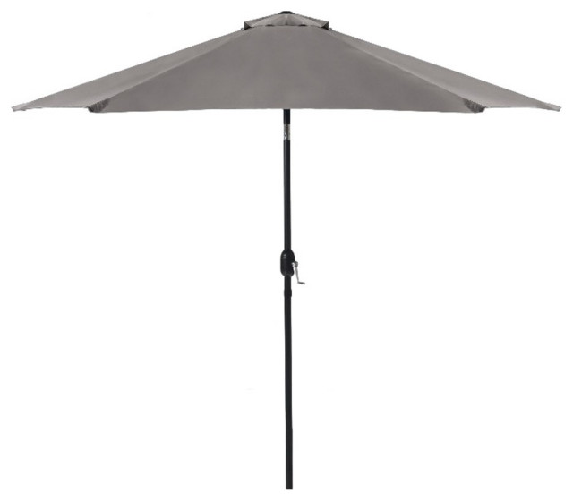 Afuera Living 9Ft Gray Adjustable Articulated Tilting Fabric Patio