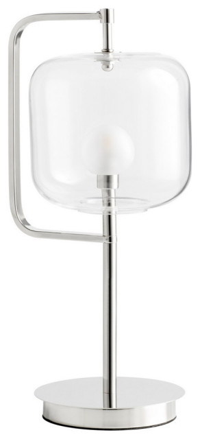 Isotope Table Lamp, Polished Nickel
