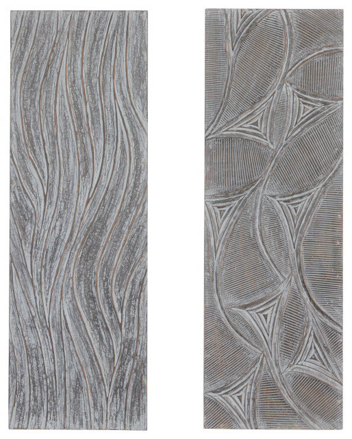 Modern Gray Wood Wall Decor 22373 Farmhouse Wall Accents by