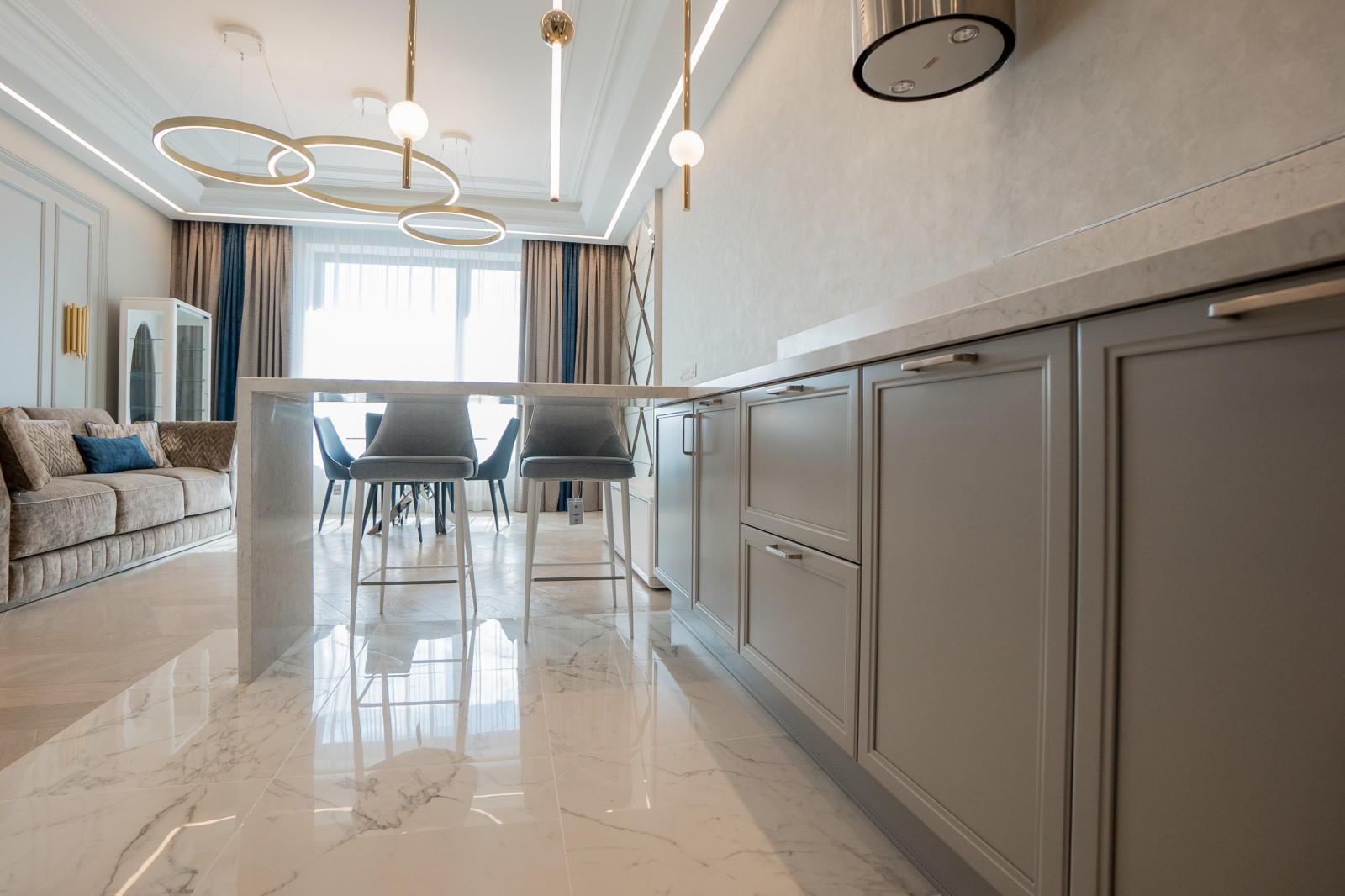 РЕМОНТ ДВУХКОМНАТНОЙ КВАРТИРЫ 60 КВ. М В СТИЛЕ НЕОКЛАССИКА