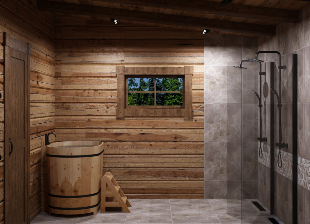 Баня в стиле Шале