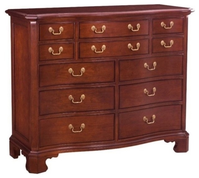 Beaumont Lane 12 Drawer Double Dresser In Antique Cherry