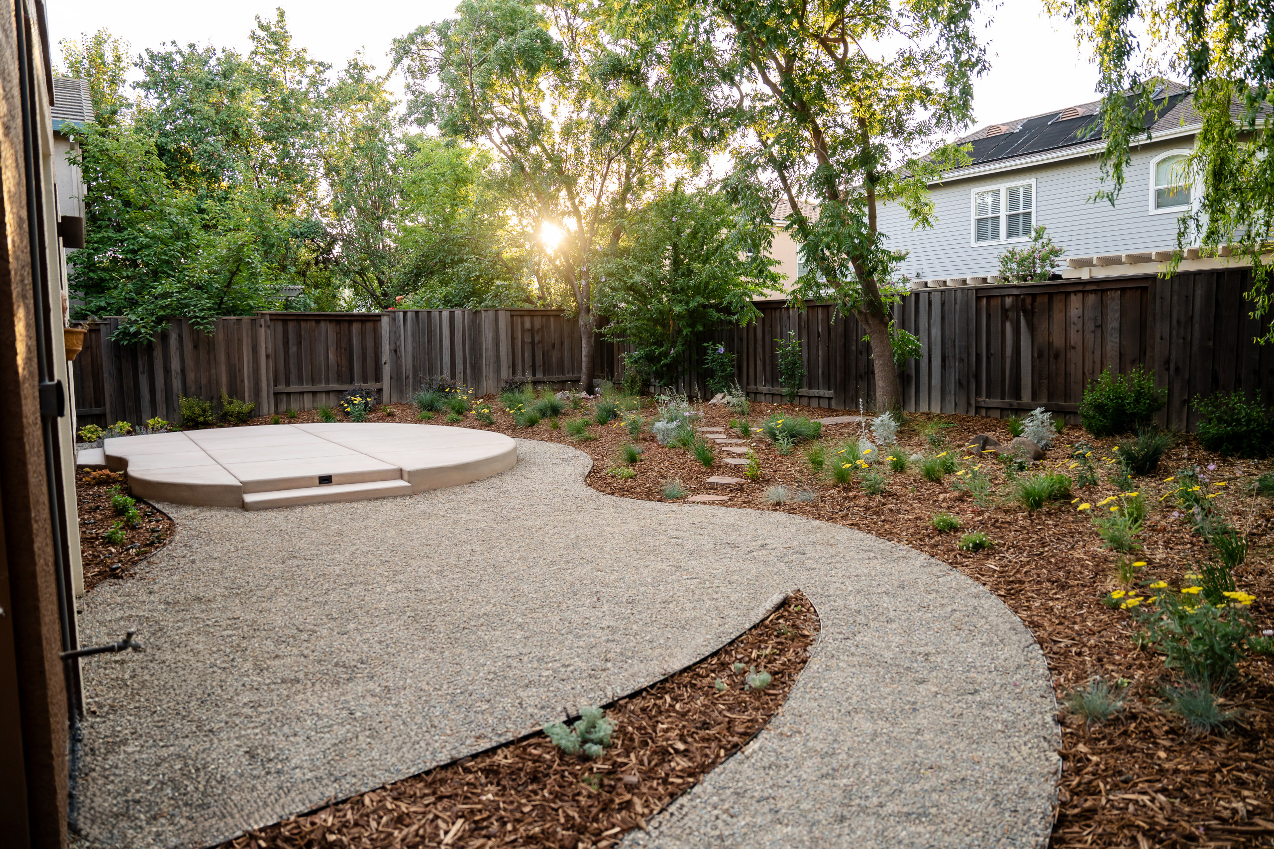 Flowing Paths and Layered Planting