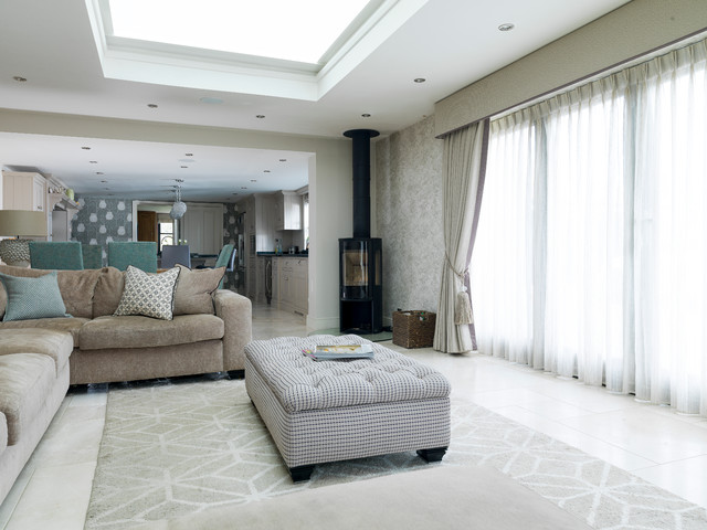 Country Chic contemporary-vardagsrum