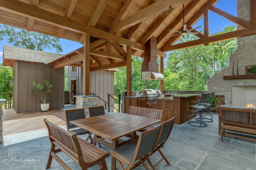 Timber Frame Outdoor Kitchen
