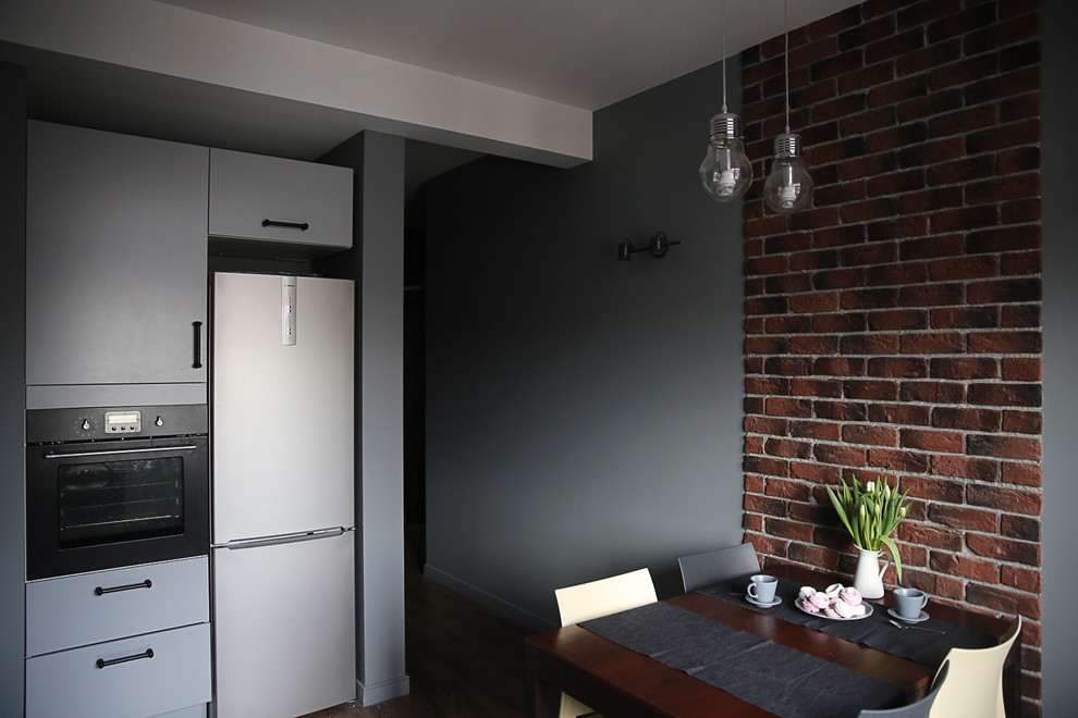 Дизайн интерьера 1-комнатной квартиры в индустриальном стиле