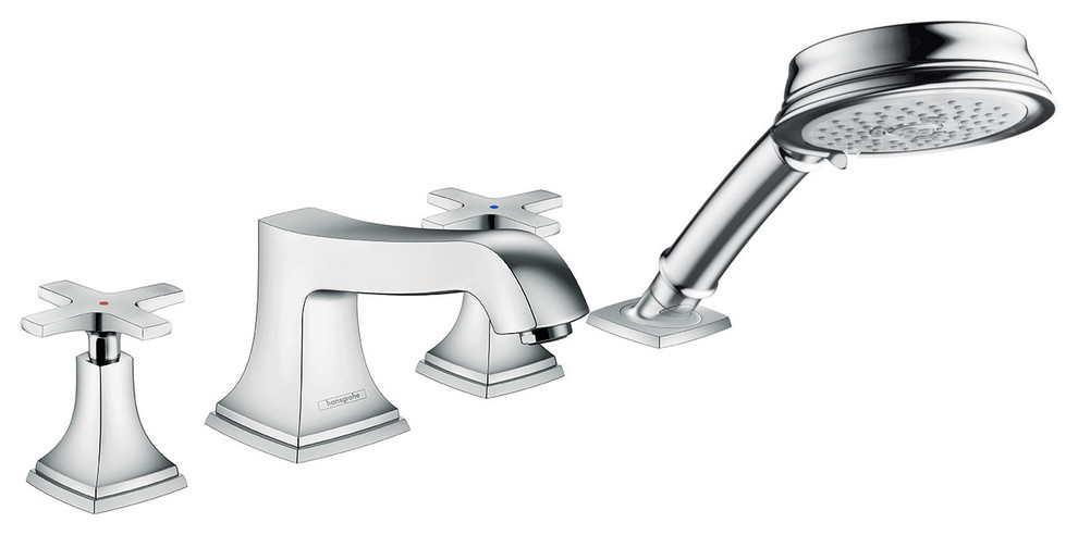 Hansgrohe 31449 Metropol Classic Deck Mounted Tub Filler - Chrome
