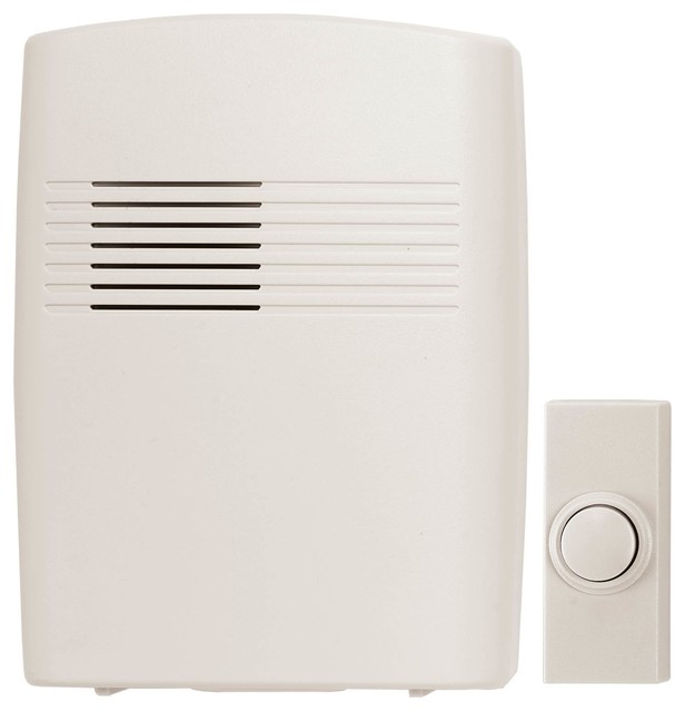 Heath Zenith Wireless Door Chime, OffWhite Contemporary Doorbells
