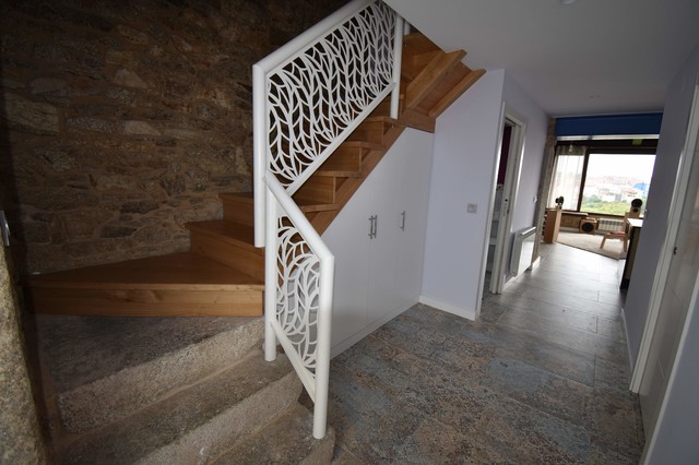 Casa rural en Baio rustic-staircase