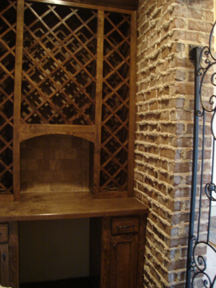 Traditional wine cellar in Dallas.