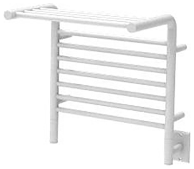 Amba MSW Classic Towel Warmer with 7 Straight Bars in White Towel