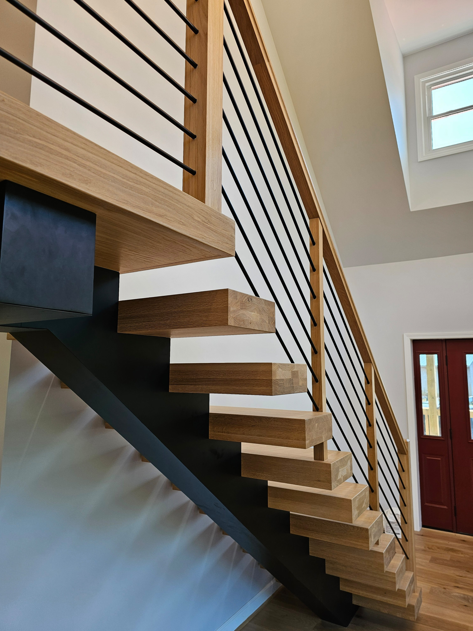 123_Modern Meets Rustic Farmhouse Staircase, Leesburg, VA 20175