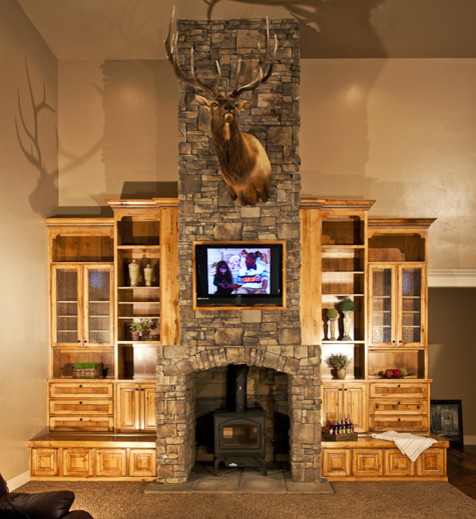 This is an example of a traditional living room in Salt Lake City.