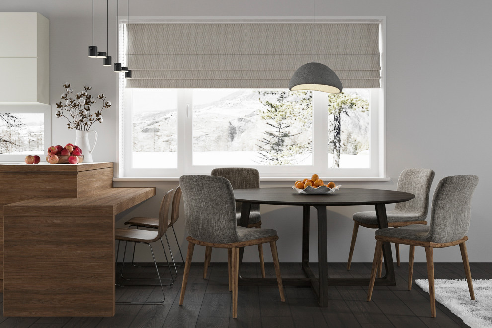 3d-визуализация кухни+обеденной зоны